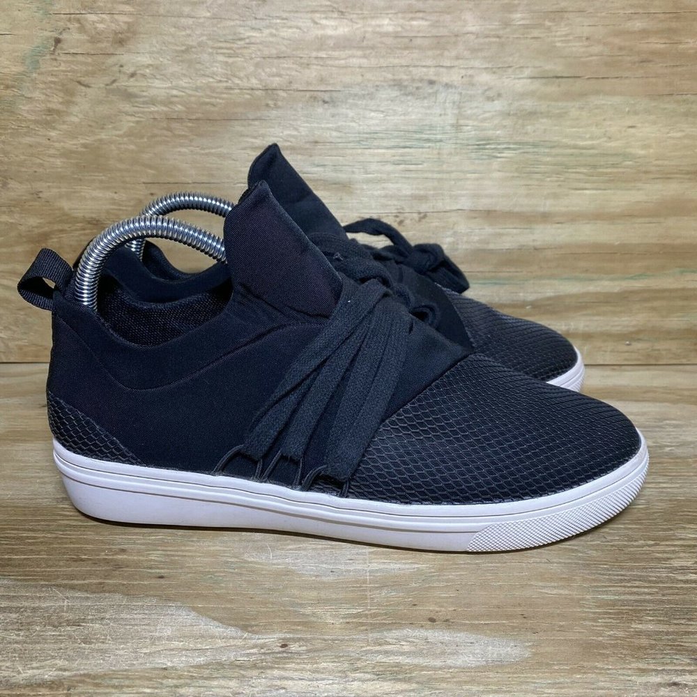 Steve Madden Lancer Women’s Shoes Size 9 Black Athletic Casual Lace Up Sneakers